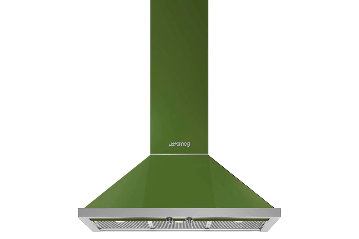 Smeg 90cm Chimney Hood | Olive Green