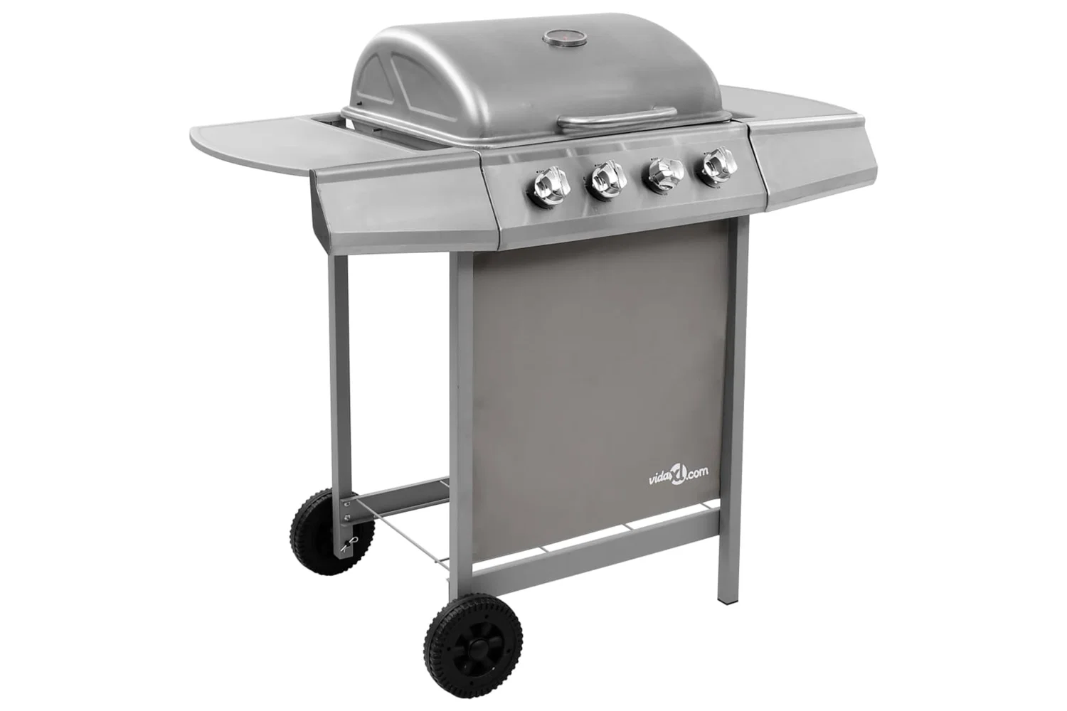 Vidaxl 3053626 Gas Bbq Grill With 4 Burners Silver