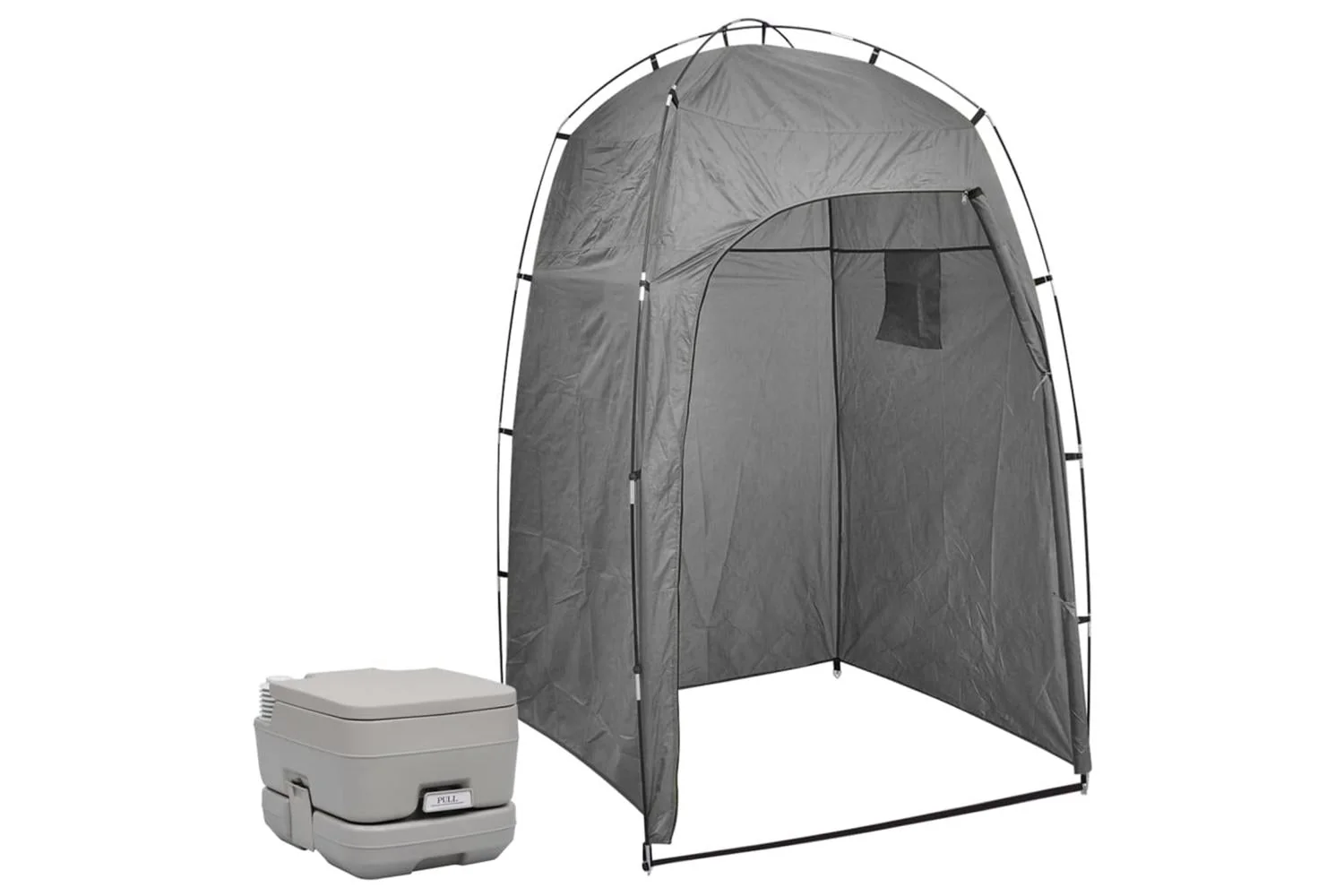Vidaxl 3081892 Portable Camping Toilet With Tent 10+10 L