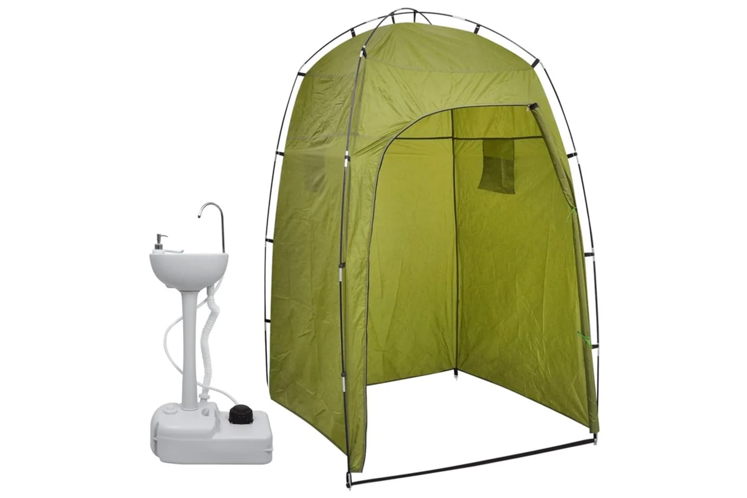 Vidaxl 3081894 Portable Camping Handwash Stand With Tent 20 L