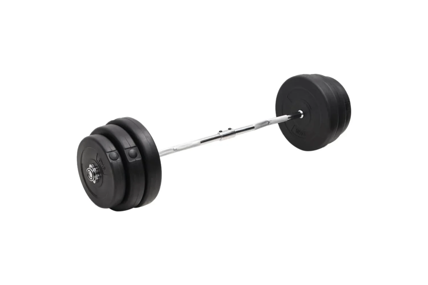 Vidaxl 3145022 Curl Barbell With Plates 90 Kg