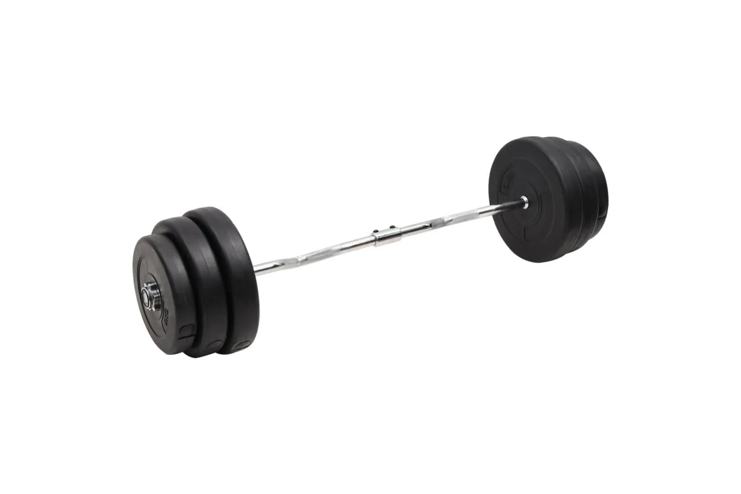 Vidaxl 3145023 Curl Barbell With Plates 90 Kg