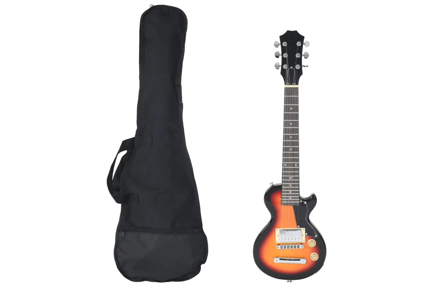 vidaXL 70197 Electric Guitar For Kids With Bag Brown And Black 3/4 30"