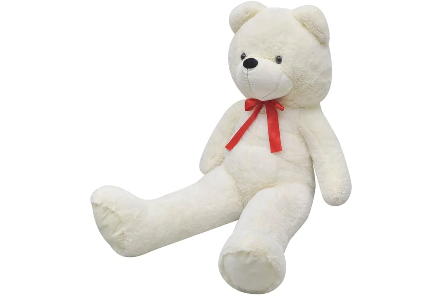 vidaXL 80148 Teddy Bear Cuddly Toy Plush White 242cm