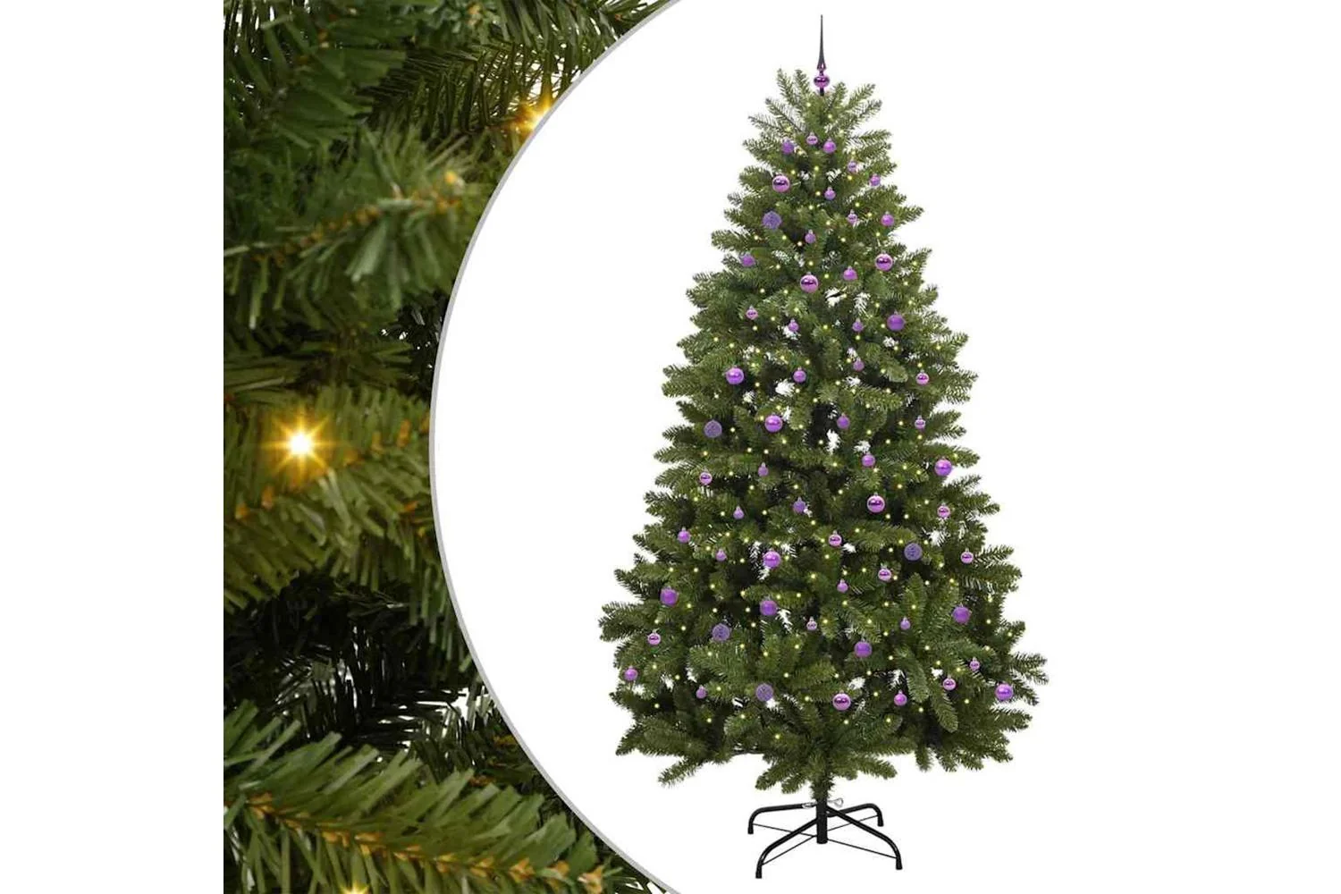Vidaxl Artificial Christmas Tree With Stand Green 270 Cm Pvc And Metal