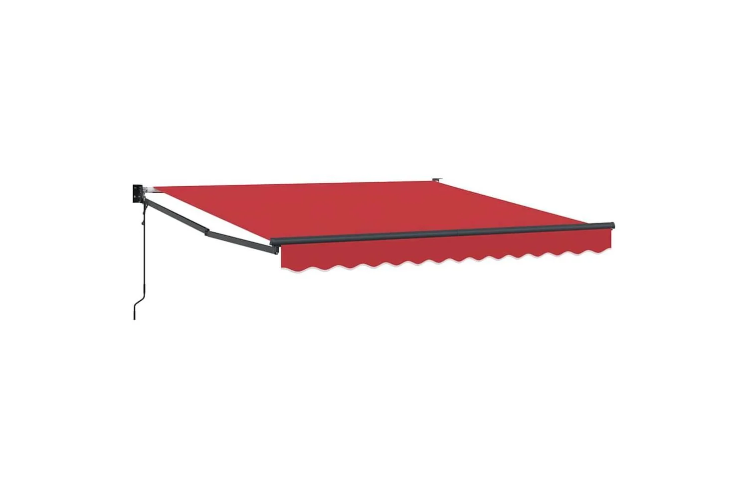Vidaxl Awning Retractable Red 3 X 25 M Polyester And Metal