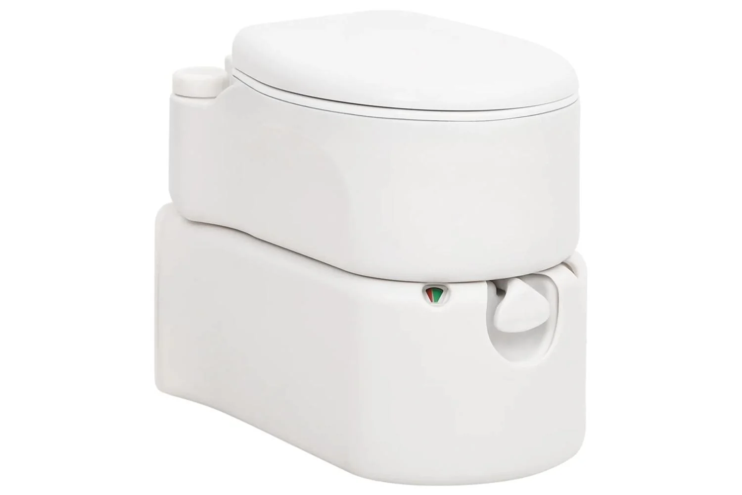 Vidaxl Integrated Camping Toilet White 24+17 L Hdpe&enamel