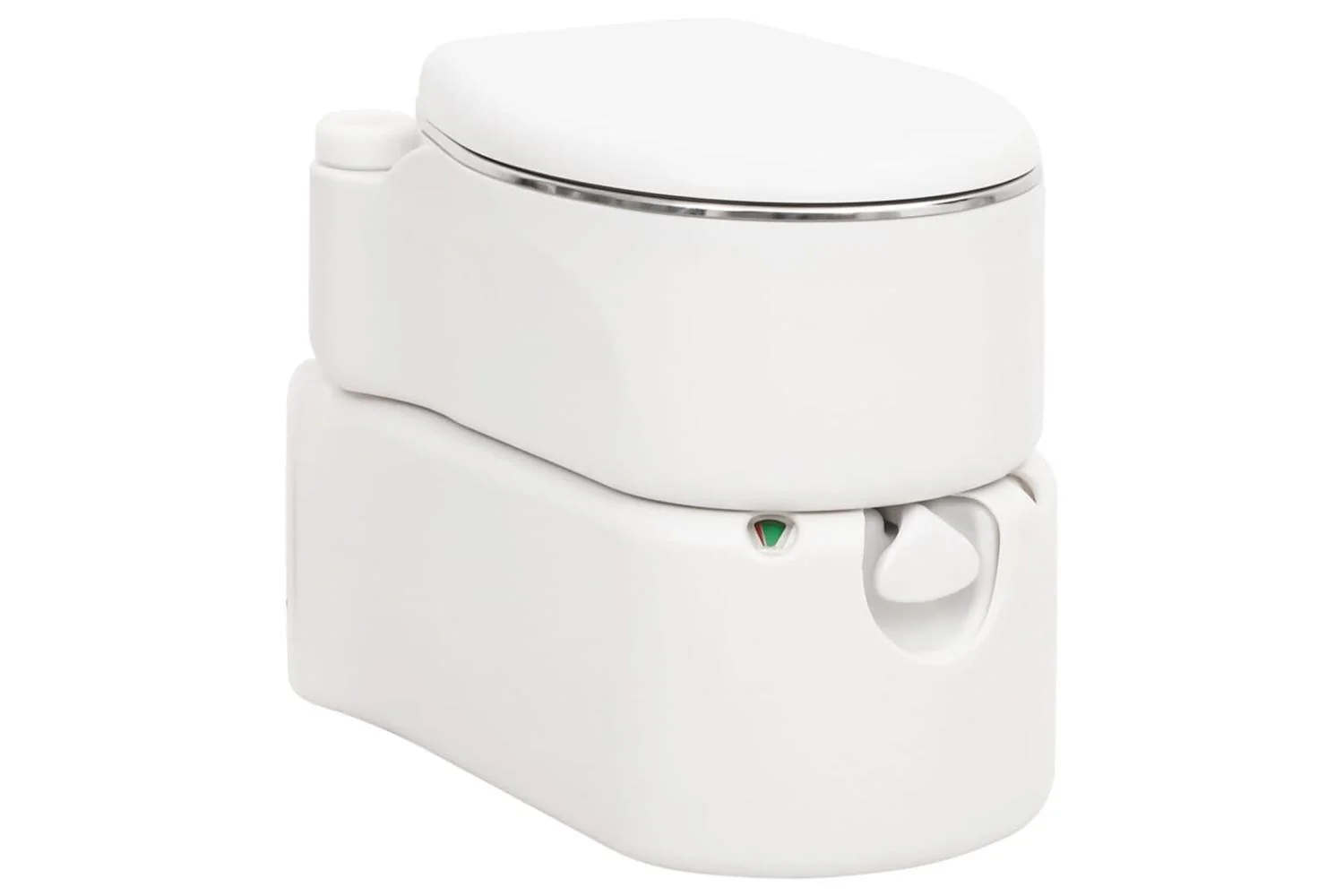 Vidaxl Integrated Camping Toilet White 24+17 L Hdpe&steel