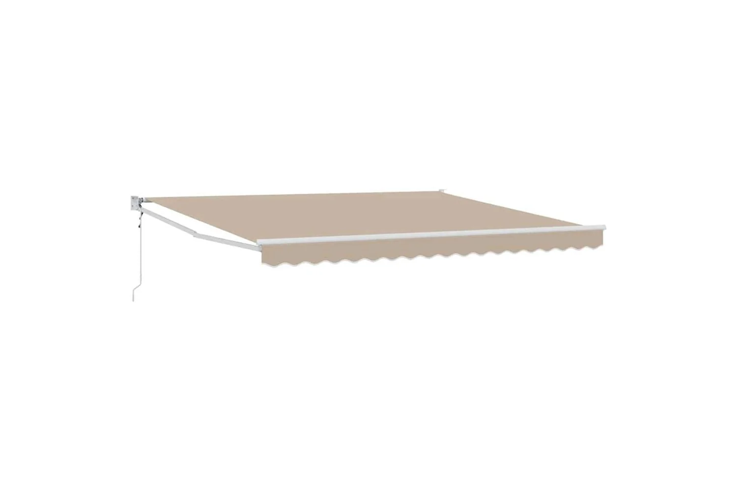 Vidaxl Retractable Awning Beige 400 X 300 Cm Polyester
