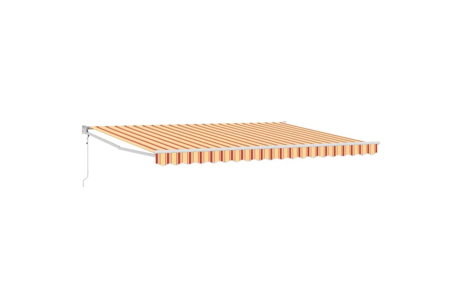 Vidaxl Retractable Awning Yellow And Orange 450 X 300 Cm Fabric