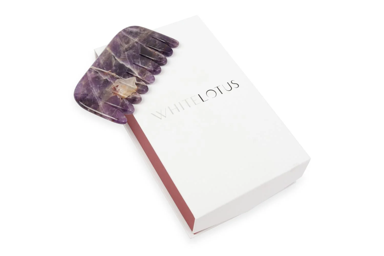 White Lotus Pr241 Amethyst Crystal Comb